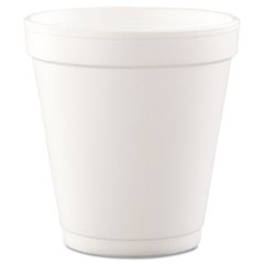 Conex Foam Cups, Hot/Cold, 10 oz., Squat, White, 40/Bag -