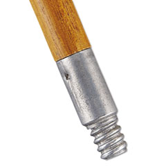 Lacquered-Wood Threaded-Tip
Broom/Sweep Handle, 60&quot;,
Natural - 60&quot; HANDLE
W/METALTHREAD TIP 12/CS