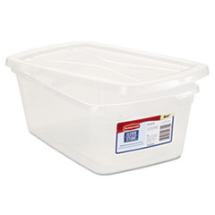 Clever Store Snap-Lid
Container, 1.625gal, Clear -
STORAGE BOX CLEAR 10/CASE
