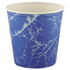 Double Wrapped Paper Bucket,
Waxed, Blue Marble, 165 oz -
WXD DBL WRPD FOOD BKT 165OZ
MRBL PRNT 100