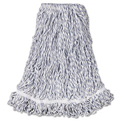 Web Foot Finish Mops, Cotton/Synthetic, White,