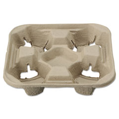 StrongHolder Molded Fiber Cup
Tray, 8-22oz, Four Cups -
8-32OZ 4CUP CARRIER W/FDTRAY
MOLDED FIBER 200/CS