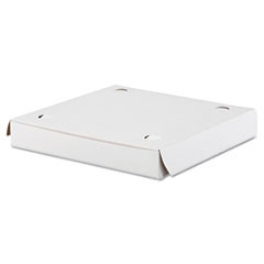 Lock-Corner Pizza Boxes, 10w x 10d x 1 1/2h, White - BOX