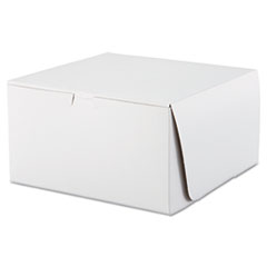 Tuck-Top Bakery Boxes, 10w x
10d x 5 1/2h, White - C-BOX
BAKERY-10X10X5.5 W(100/BDL)