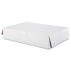 Tuck-Top Bakery Boxes, 19w x
14d x 4h, White - C-BAKERY
BOX 19x14x4 1PC/2SHT (50)