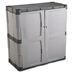 Double-Door Storage Cabinet -
Base, 36w x 18d x 36h,
Gray/Black - HVY DTY BASE
UTILITYCABINET