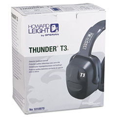 Thunder T3 Dielectric Earmuffs, 30NRR, Black -