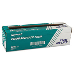 Metro Light-Duty PVC Film
Roll w/Cutter Box, 18&quot; x 2000
ft, Clear - C-METRO LINE PVC
FILM W/CUTTER BX 18X2000FT CLE
