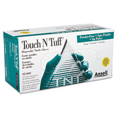 Touch N Tuff Nitrile Gloves, Teal, Size 8.5-9 - C-NITRILE