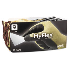 HyFlex Ultra Lightweight
Assembly Gloves,
Black/Yellow, Size 9 -
C-HYFLEX KEVLAR/FOAM GLV KNIT
WRIST LG YEL 12