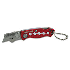 Sheffield Mini Lockback
Knife, 1 Utility Blade, Red -
C-GREAT NECK UTIL KNF UTIL
KNF MTL STEEL BLADE 48/