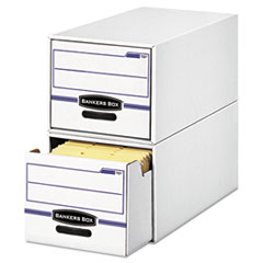 Stor/Drawer File Drawer
Storage Box, Letter,
White/Blue -
FILE,STOR,DRWER,LTR,CTN6