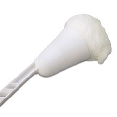 Toilet Bowl Brush, Cone, 12-Inch Handle Length, White