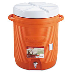 Insulated Beverage Container,
16&quot; dia. x 20 1/2h, Orange -
C-WATER COOLER,10 GALLON,
ORANGE