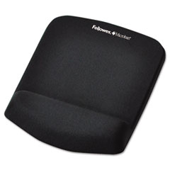 PlushTouch Mouse Pad with Wrist Rest, Foam, Black,
