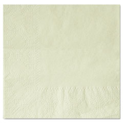 Beverage Napkins, Two-Ply 9 1/2&quot; x 9 1/2&quot;, Ecru, Embossed