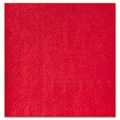 Beverage Napkins, Two-Ply 9 1/2&quot; x 9 1/2&quot;, Red, Embossed