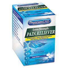 Extra-Strength Pain Reliever,
Two-Pill Packets -
C-PHYSICIANSCARE X STR PAIN
RELIEVER 2PK WHI 50