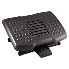 Premium Adjustable Footrest
With Rollers, Plastic, 18w x
13d x 4h, Black -
FOOTREST,ROLLERS ADJST,BK