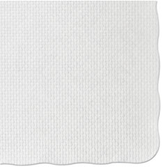Knurl Embossed Scalloped Edge
Placemats, 9 1/2 x 13 1/2,
White - C-PLACEMAT SCAL EDGE
9.75X13.75 KNURL 1000