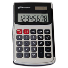 Handheld Calculator, Hard Flip Case, 8-Digit LCD, Dual