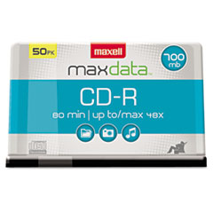 CD-R Discs, 700MB/80min, 48x,
Spindle, Silver -
DISC,CDR,700MB,SPDNL,50PK