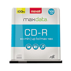 CD-R Discs, 700MB/80min, 48x, Spindle, Silver, 100/Pack -