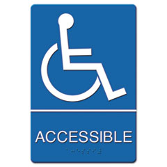 ADA Sign Wheelchair Accessible, Tactile
