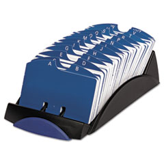 VIP Open Tray Card File with 24 A-Z Guides Holds 500 2 1/4
