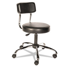 HL Series Height-Adjustable
Stool with Back, Black -
STOOL,PNEUMATIC,W/BACK,BK