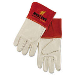 Mustang Mig/Tig Welder Gloves, Tan, Extra Large -