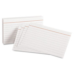 Ruled Index Cards, 3 x 5,
White, 100/Pack -
CARD,INDEX,RULED,3X5,WHT