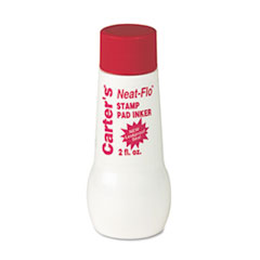 Neat-Flo Bottle Inker, Two Ounces, Red - INK,STAMP PAD,2