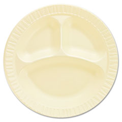 Foam Plastic Plates, 10 1/4
Inches, Honey, Round, 3
Compartments, 125/Pack - LAM
FOAM PLT 3COMP 10.25IN RND
HONEY 4/125