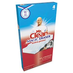 Magic Eraser Extra Power, 3 1/2 x 5, 1&quot; Thick, White -
