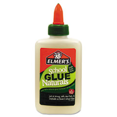 School Glue Naturals, Clear,
4 oz Bottle -
GLUE,NATURALS,40Z,CLR