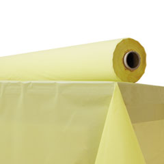 Plastic Table Cover, 40&quot; x
300 ft Roll, Yellow -
40INX300FT TBL CVR PLAS YEL 1