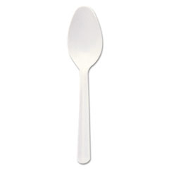 Bonus Polypropylene Cutlery, 5&quot;, Teaspoon, White - BONUS
