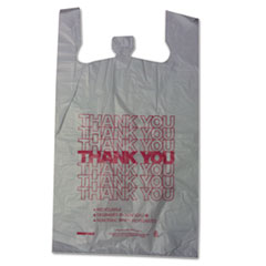 Thank You High-Density Shopping Bags, 18w x 8d x