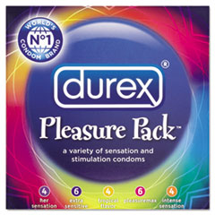 Pleasure Pack Condoms,
Assorted - DUREX PLEASURE
PACK CONDOM 24CT 18