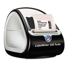 LabelWriter Turbo Printer, 71
Label/Min, 5w x 7-1/5d x
5-1/5h - LABELMAKER,450
TURBO,BK
