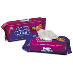 Baby Wipes Refill Pack, Scented, White, 80/Pack -
