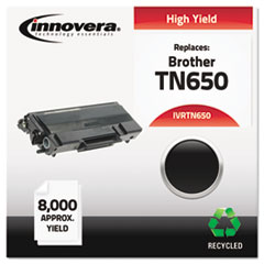 TN650 Compatible,
Remanufactured, TN650 Laser
Toner, 8000 Page-Yield, Black
- TONER,BRO TN650 HY,BK