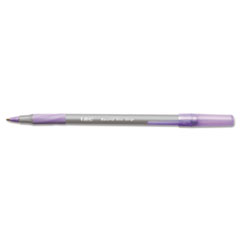 Ultra Round Stic Grip Ballpoint Stick Pen, Purple