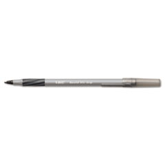 Round Stic Grip Ballpoint Stick Pen, Black Ink, Fine,