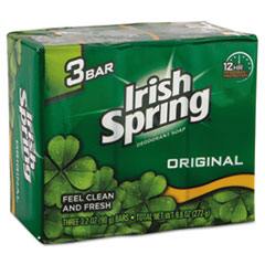 Personal Deodorant Soap,
3-Bar, 3.2 oz - IRISH SPRING
BAR SOAP24/3PKS 3.2 OZ BARS