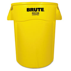 Brute Vented Trash
Receptacle, Round, 44 gal,
Yellow - C-44 GALLON UTILITY
CONTAINER YELLOW