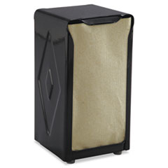 Tabletop Napkin Dispenser,
Tall Fold, 3-3/4 x 4 x 7-1/2,
Capacity: 150, Black -
C-BLACK TABLETOP
NAPKINDISPENSER TALLFOLD