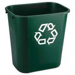 Deskside Paper Recycling
Container, Rectangular,
Plastic, 7 gal, Green - RECT
WSTEBSKT MED 28 1/8 QT RECY
IMPRT GRE