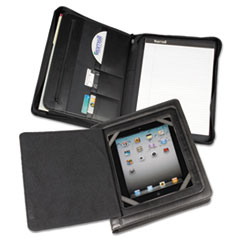 iPad Zipper Padholder With
Magnetic Flap, Vinyl, Black -
PADHOLDER,IPAD W/FLAP,BK